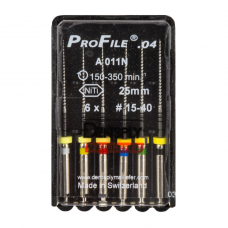 ProFile (профайл), 6 шт, ендодонтичний інструмент, Dentsply