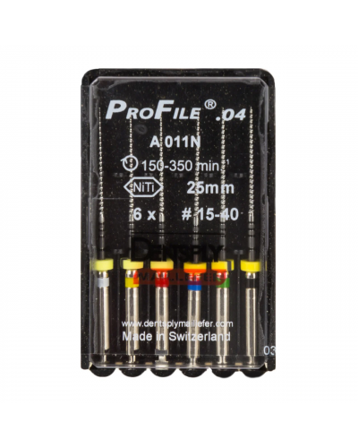 ProFile (профайл), 6 шт, ендодонтичний інструмент, Dentsply