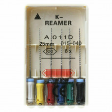 K-Reamer (К-Ример), 6 шт, 25мм, ручні файли, Dentsply