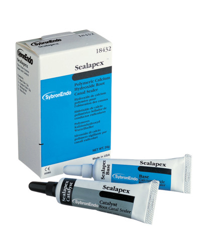 Sealapex, 12г + 18г, матеріал для кореневих каналів на основі гідроксиду кальцію, Kerr